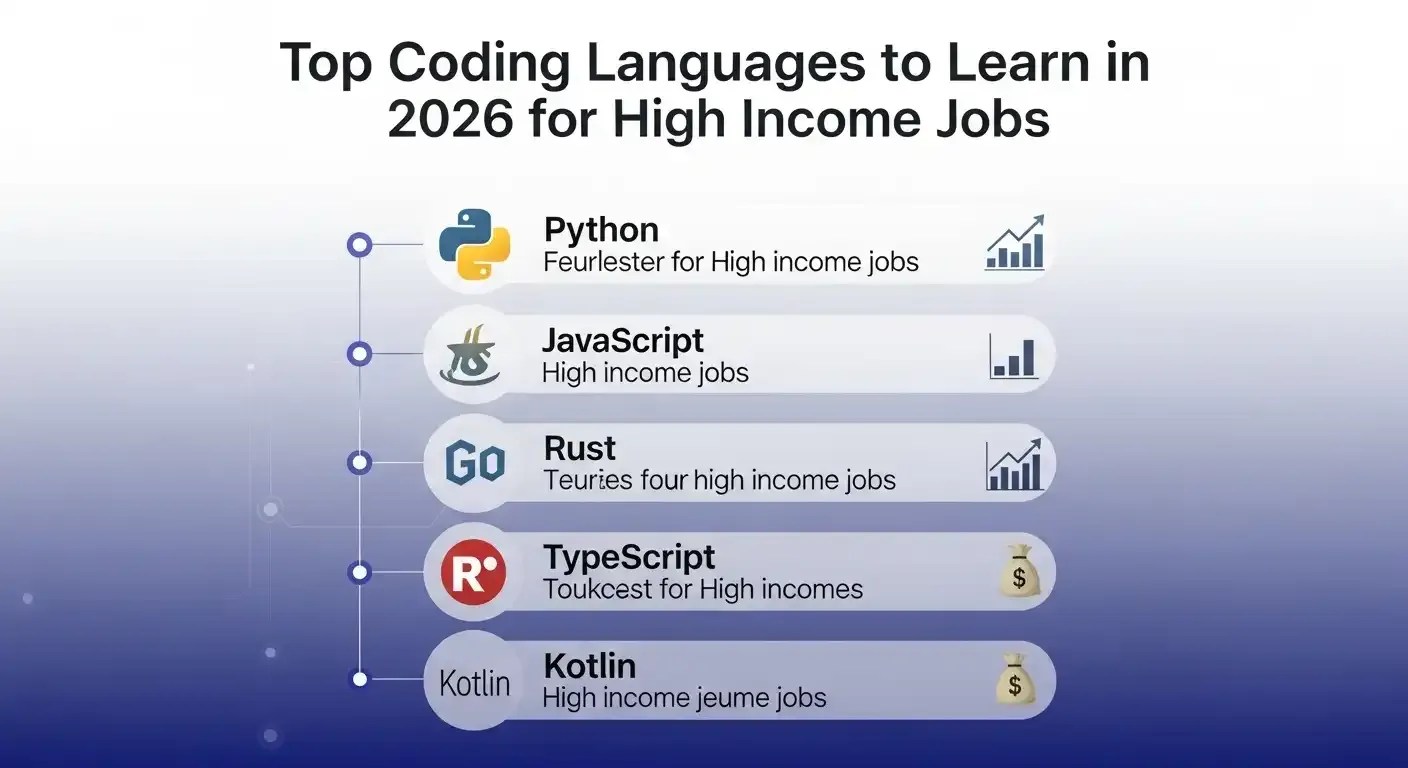 Top Coding Languages to Learn in 2026 for High Income Jobs 